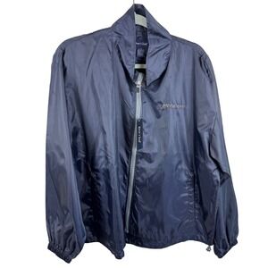 Rivers End Vintage NWT Mens Mercury Logo Windbreaker Jacket Navy Blue Full Zip M